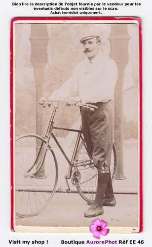 Homme cycliste son vélo - cycliste,