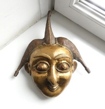 Masque Afrique Africain Métal Bronze ou autre  Art Tribal Ethnique.