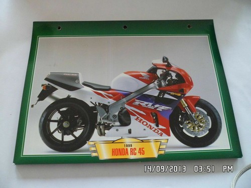 Carte fiche moto 1999 - fiche, honda