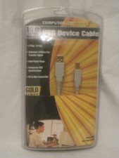 10 ft USB Device Cable Computer Essentials PC MAC USB v1.1 cord connection nip