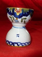 Coquetier Faience Desevres Henriot Delcourt Perros Guirec Peint à la main