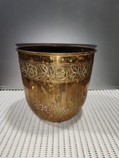 Ancien cache-pot en laiton