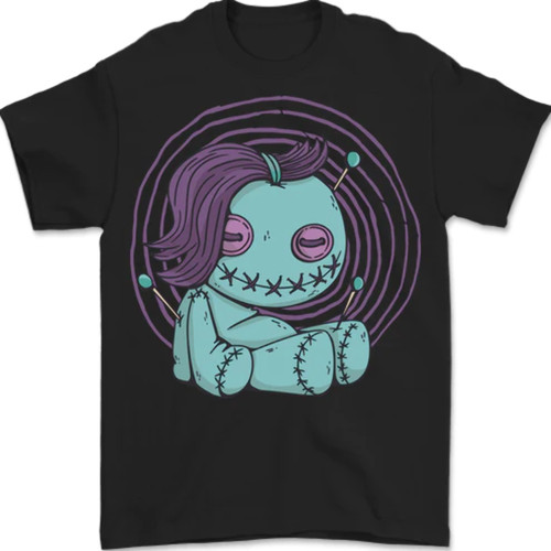 Shirt noir voodoo - t-shirt, magie