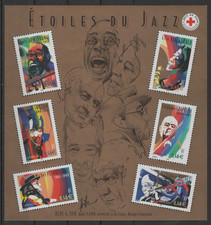 France Bloc feuillet BF 50 "Etoiles du Jazz" 2002 (**)