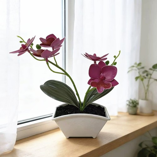 Faux arrangement orchidée