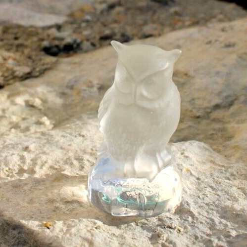 Belle chouette cristal - chouette, en