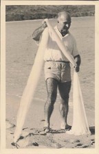 ANCIENNE PHOTOGRAPHIE COLLECTION PECHE SCENE DE PECHE AU FILET