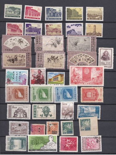 Chine lot 250 timbres - de,