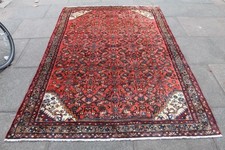 Tapis Oriental En Laine Rouge