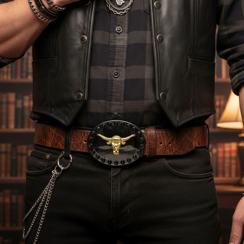 Hommes boucle noir - boucle,