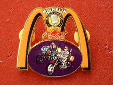 PIN'S  TINTIN EN MOTO - MC DONALD - COCA COLA