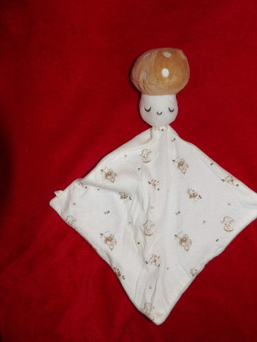 Doudou plat champignon beige - plat,