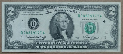 Lester les harrison signed - "les",