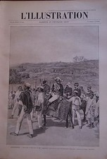 L' ILLUSTRATION 1897 N 2818 EN ABYSSINIE ARRIVEE DE M. LAGARDE,  A HARRAR