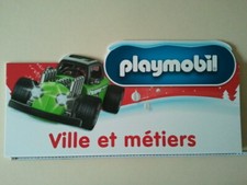 PLAYMOBIL - Voiture et Pilote - PLV Noël de 2019 -.
