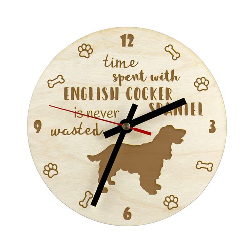 Cocker spaniel anglais - , horloge
