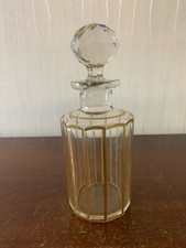 Flacon doré en cristal de