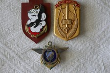 insignes militaire 10° RIAOM 1° Régiment du TCHAD Base Militaire ALGER