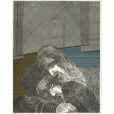 GARCIA-FONS Pierre - Lithographie originale "Théâtre - 10" 27x20cm - 1962