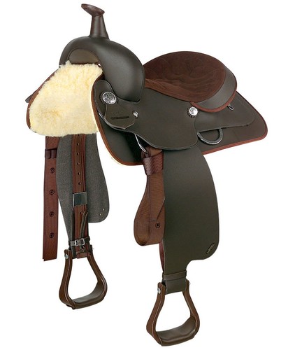Selle western cuir - en,