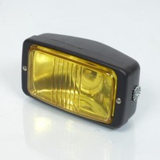 Phare avant rectangulaire noir vitre jaune Guia pour mobylette peugeot 103 mob