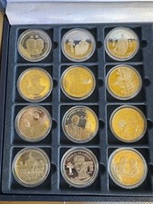 Coffret de 12 Médailles Charles De Gaulle Certificat d'Authenticité ?? ?