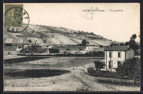 Cpa courtois yonne vue - cpa,