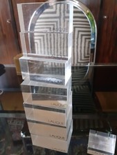 8 présentoirs lalique altuglas magasin display