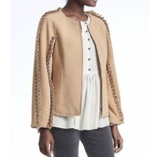 Banana Republic X Olivia Palermo Ruffle Bomber Jacket
