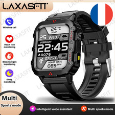 Montre Connectée Homme LAXASFIT Sport LED Lampe Étanche Cardio Santé
