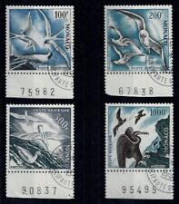 MONACO YVERT AVIONS 55/58 SCOTT C41/43+44a " SEA BIRDS PERF 11 " USED VF X907