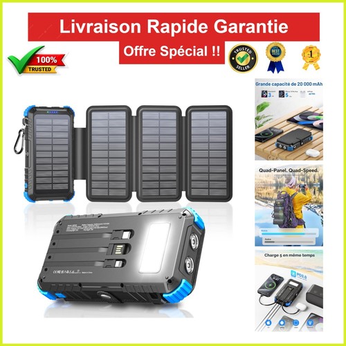 Chargeur solaire 20000mah - 20000mah, 4