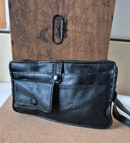 Sacoche cuir noir homme
