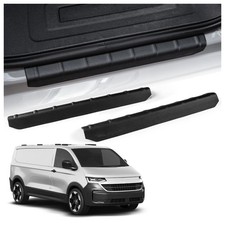 pour Volkswagen VW Transporter (T7) 2025- Seuils de porte avant Noir Mat