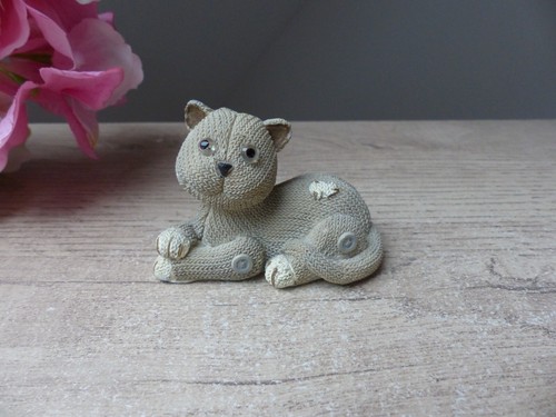 Figurine chat résine effet - chat,