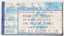 Billet concert ticket stub THE