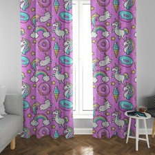 Caticorn Window Curtains