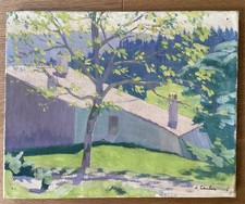 Emile Coulon, fermette au soleil. En vallée du Rhône ? Dans l'Ain ?