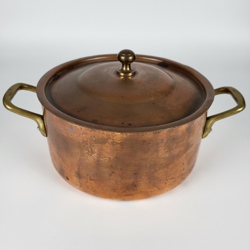 Cocotte cuivre étamé - étamé, 18cm