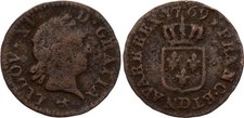 Liard Louis XV - 1769 D Lyon