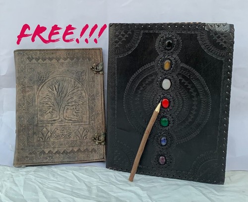 Journal ancien cuir fait - cuir,