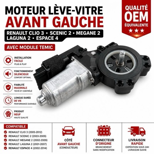Moteur lève vitre - clio, 3