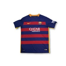 Maillot de foot rétro domicile enfant FC Barcelone N°10 YOANN 2015-2016