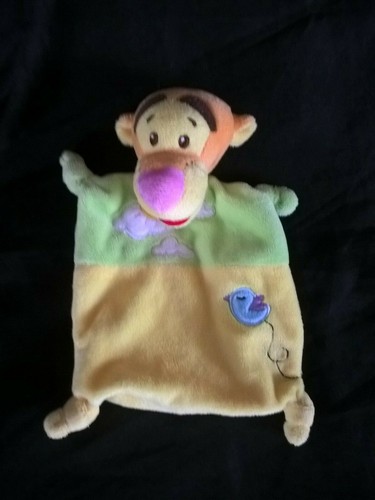 Doudou plat tigrou vert - , jaune