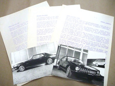 1964 GHIA PLYMOUTH VALIANT COUPE Presse Catalogue Brochure Prospekt Photos *RARE