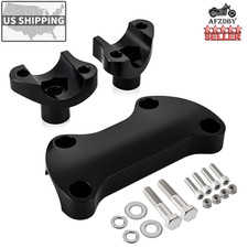 Black 1" Handlebar Risers Top