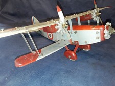 JOUET AVION BIPLAN  MECCANO   52 cm