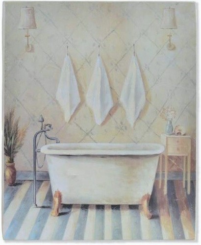 Cadre tableau bois baignoire - bois,