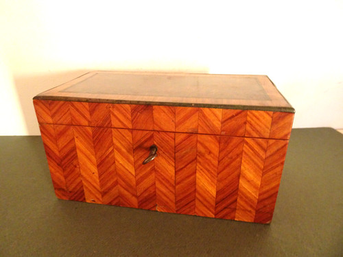 Coffret ancien marqueterie - coffret,