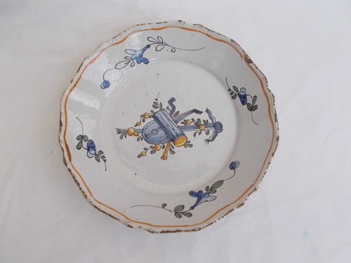 Assiette xviii nevers decor - assiette,